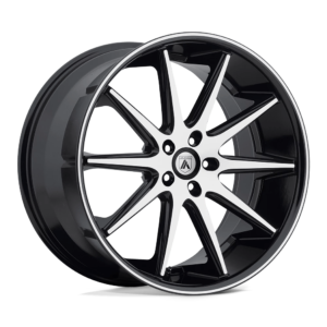 AB4 22X9 5X5.0 MACH FACE BLK LIP 35MM