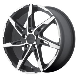AR900 17X7.5 5X115 S-BLK MACH 45MM