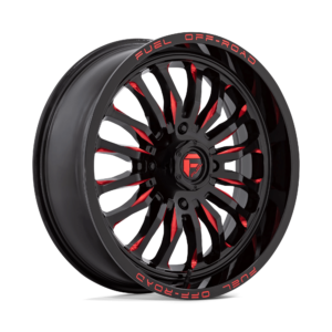 D822 20X7 4X156 G-BLK MILL-RED 13MM