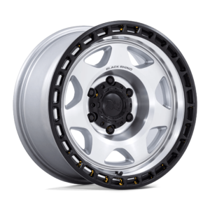 BR018 17X8.5 5X5.0 SLV-MCH-BLK -10MM