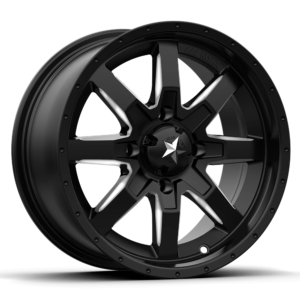 MA25 14X7 4X110 MILL FL-BLK 10MM