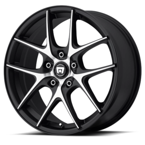 MR128 17X7.5 5X120 S-BLK MACH 45MM