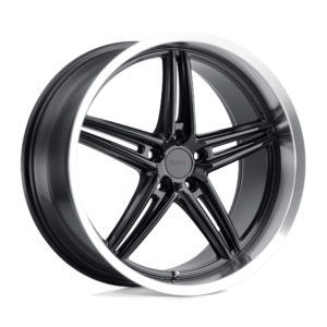TWVRT 18X9.5 5X112 G-BLK MCH LIP 39MM