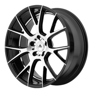 AV007 22X9 5X115 G-BLK MACH 15MM